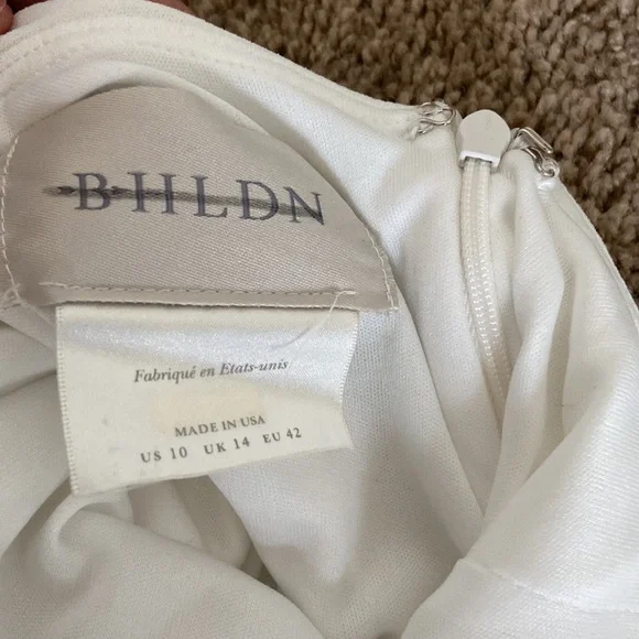 BHLDN Misty Wedding White Dress. Size 10 - Picture 7 of 15